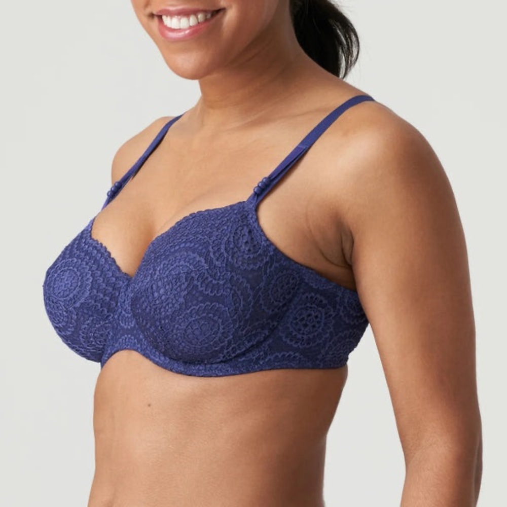 PrimaDonna Twist Petit Paris Lace Underwire Bra – French Indigo| UK 32F / US 32G
